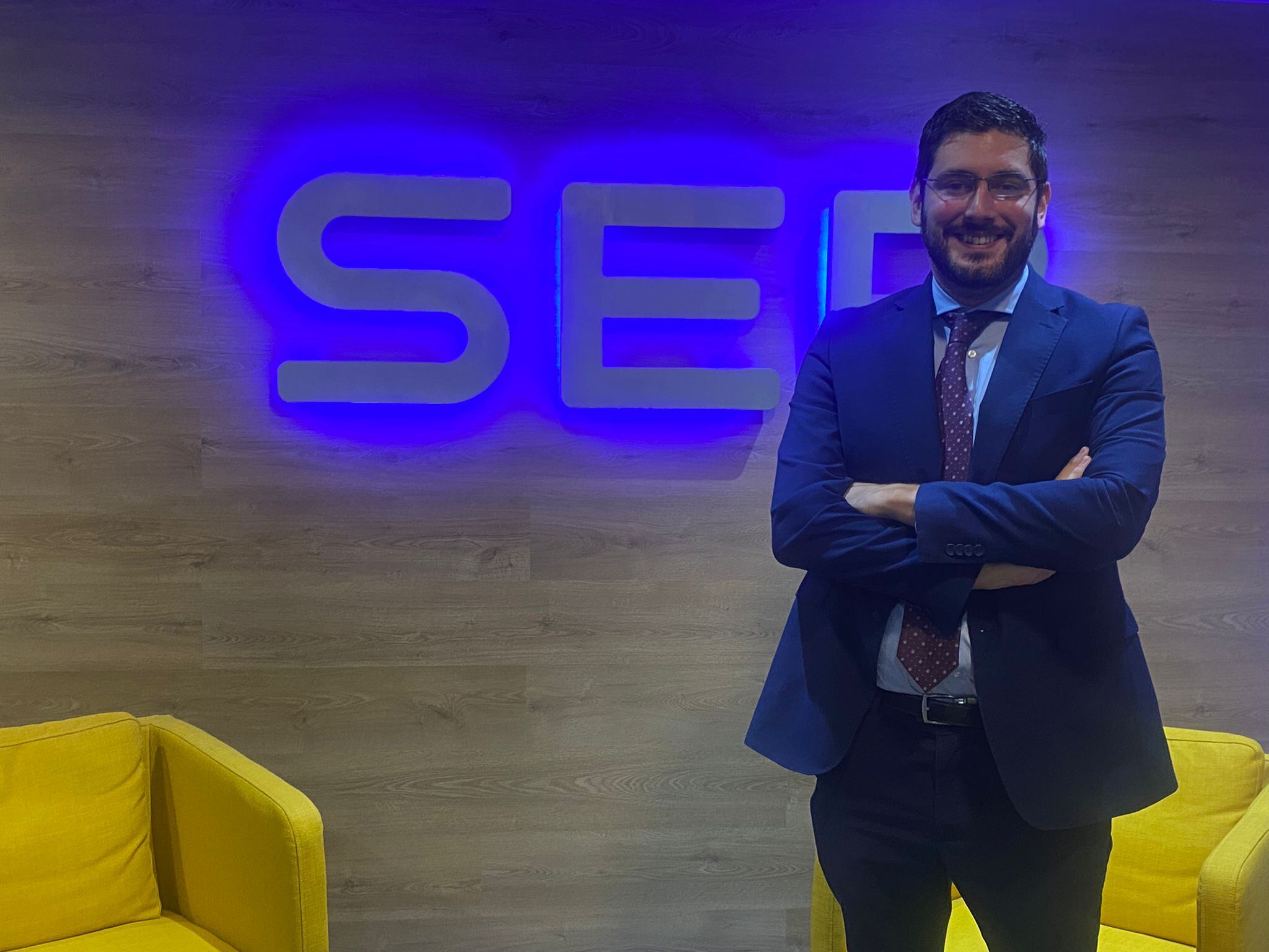 El vicepresidente de Aragón, Alejandro Nolasco, esta mañana en Radio Zaragoza