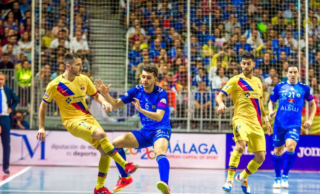 Imagen de archivo de la final de la Copa de España entre el Viña Albali Valdepeñas y el FC Barcelona 