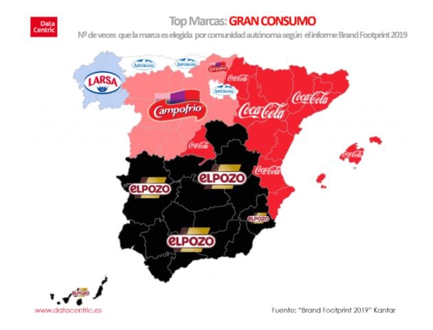 España, a través de sus marcas favoritas.