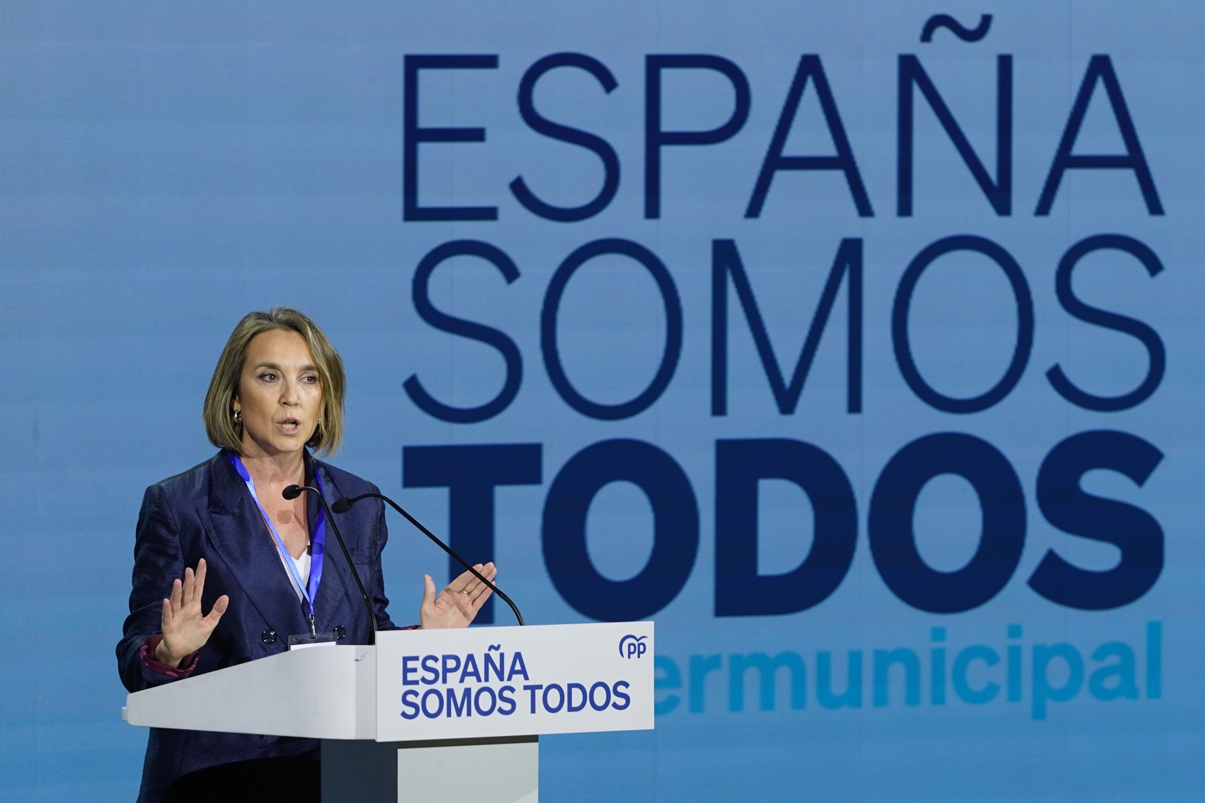 La secretaria general del PP, Cuca Gamarra, interviene en la XXVII Intermunicipal del PP que se celebra este sábado en Valladolid.