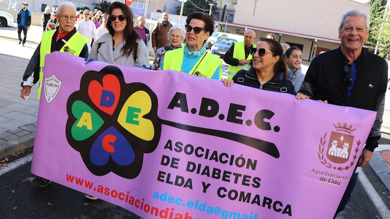 La marcha por la diabetes ha vuelto a recorrer diferentes calles de Elda