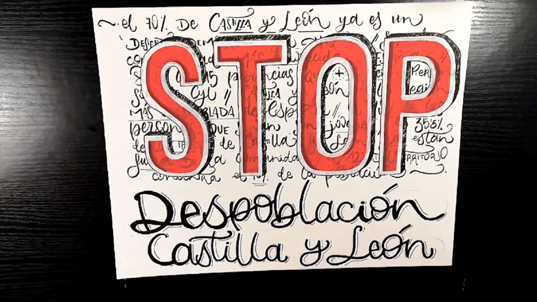 Imagen del vídeo realizado por el colectivo Jóvenes de Castilla y León en Madrid con motivo del 23 de abril, Día de la Comunidad