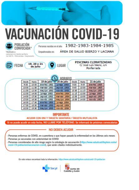 FEchas y horario