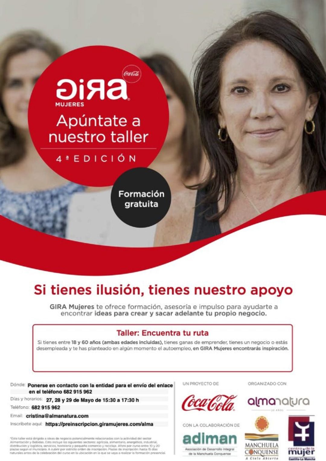 Cartel informativo del taller Gira Mujeres