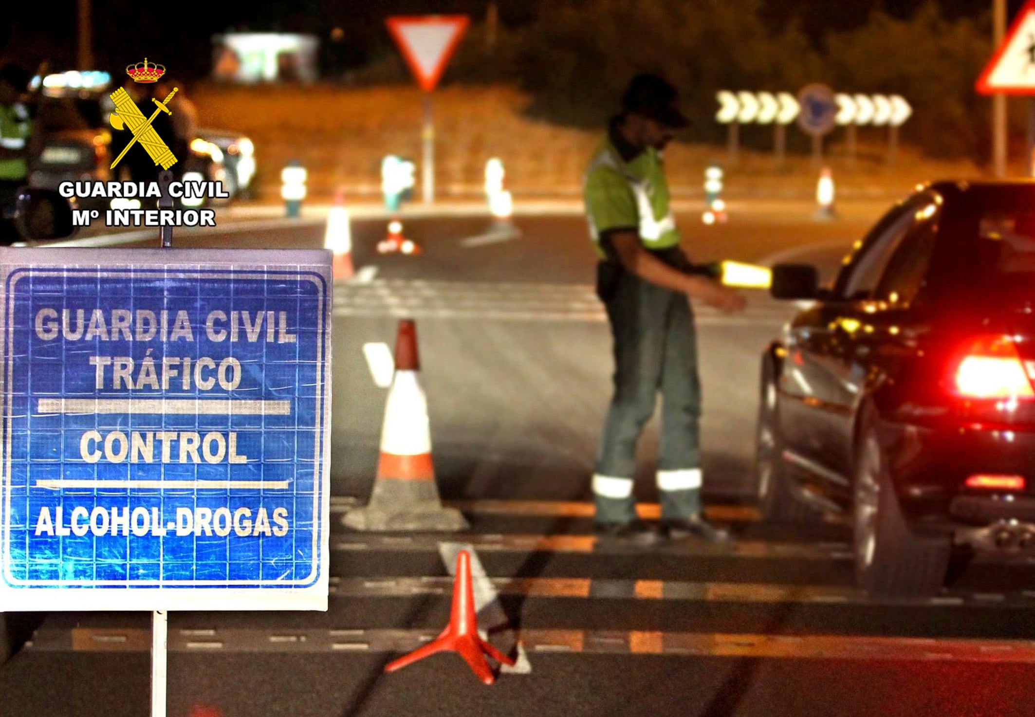 Control de tráfico y drogas de la Guardia Civil