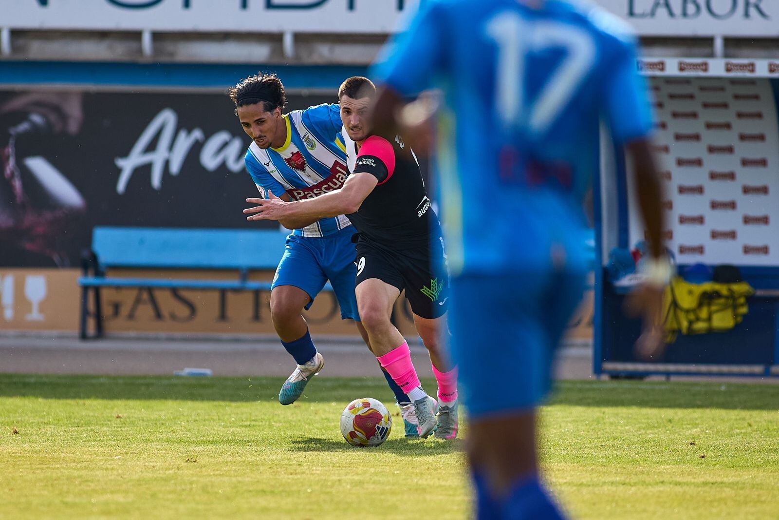 Lance del partido ante el Almazán