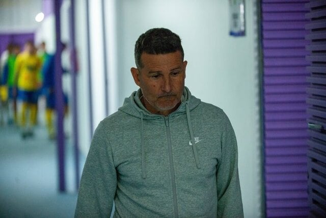 Chumilla en su etapa como entrenador del Real Jaén.