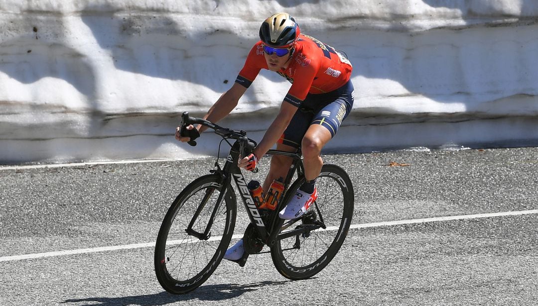 El actual campeón, Rohan Dennis, en una prueba reciente