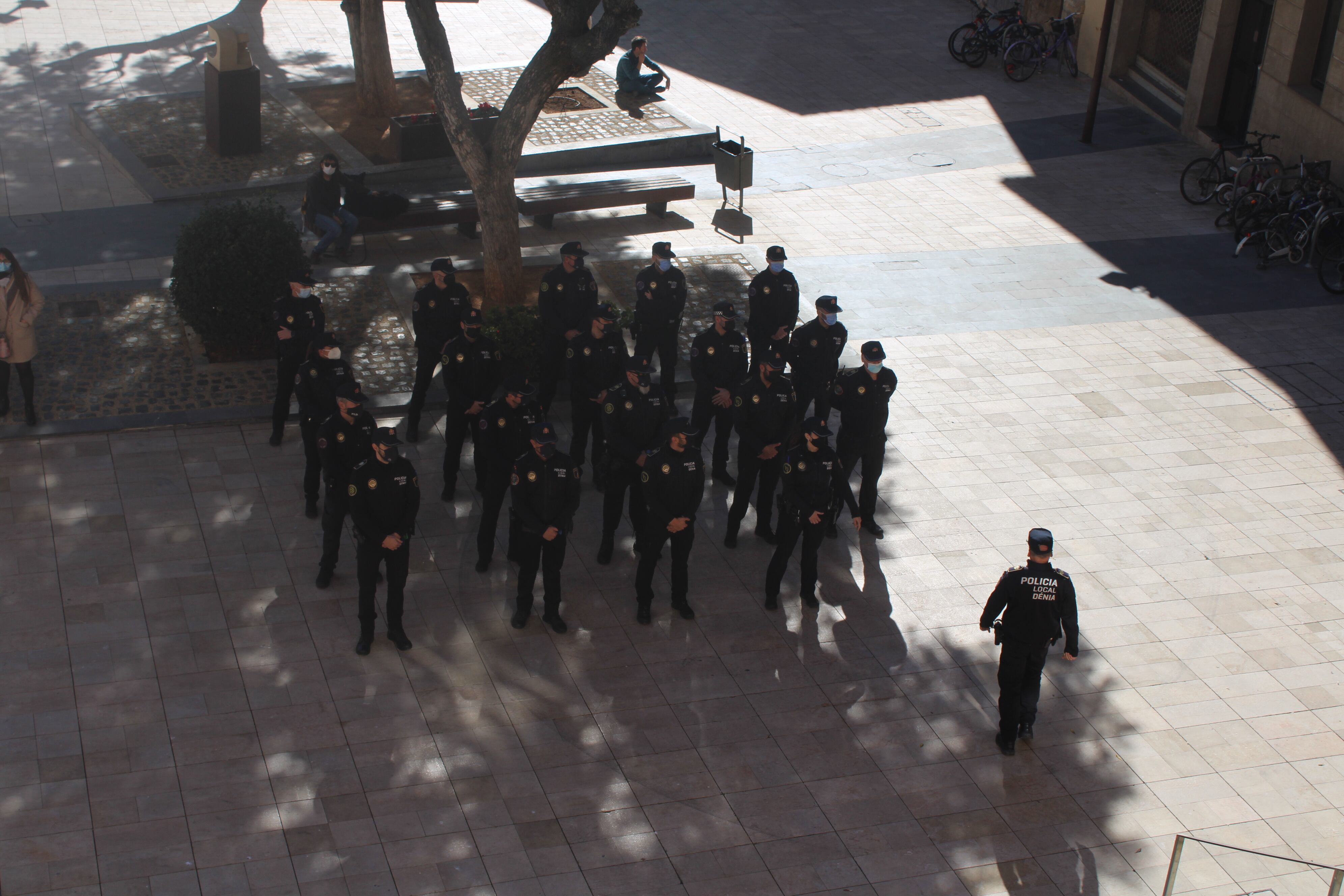 Momento del homenaje a Pepe Martínez Espasa, en Dénia.