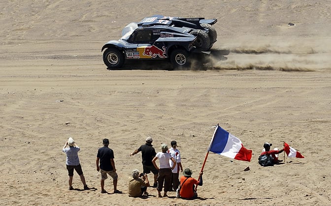 Carlos Sainz, en el Dakar 2014