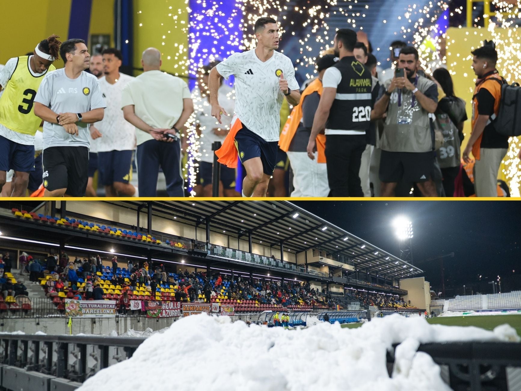 Cristiano Ronaldo y el campo de Encamp en Andorra