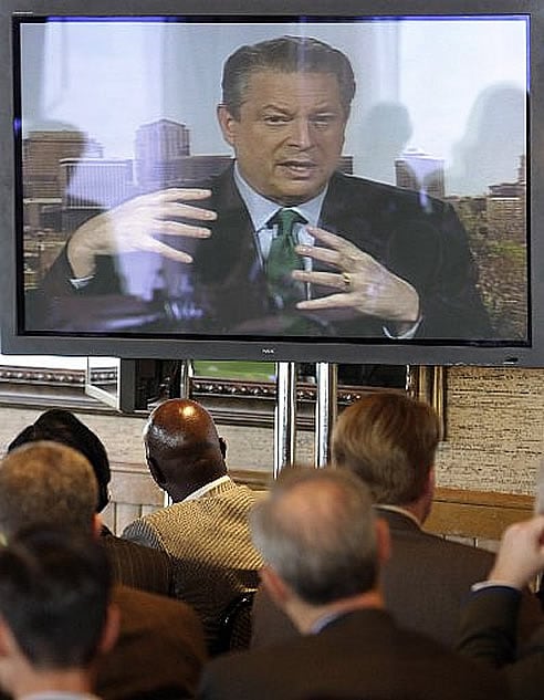 Al Gore en una conferencia Seattle