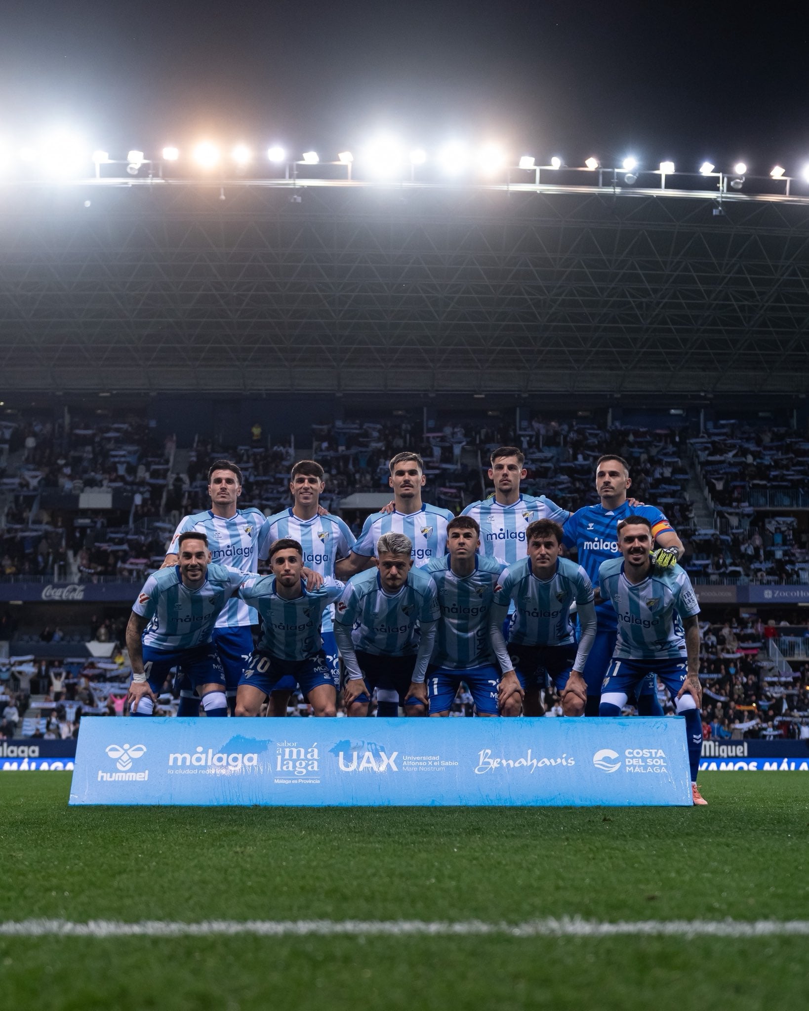 Alineación titular del Málaga para el partido contra el Valladolid