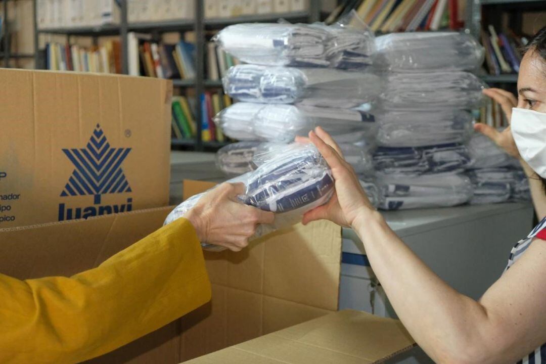 Reparto de mascarillas en Castilla-La Mancha