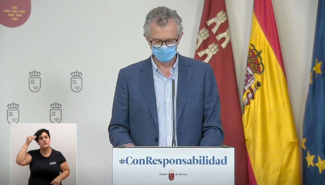 EL consejero de Salud de la Región de Murcia