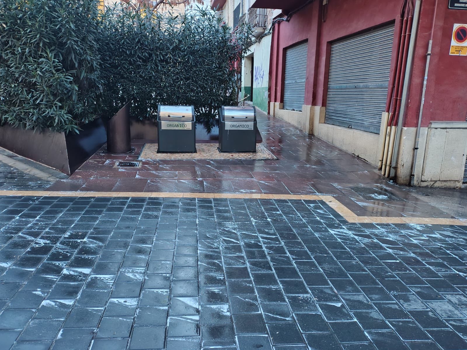 Limpieza en la zona centro