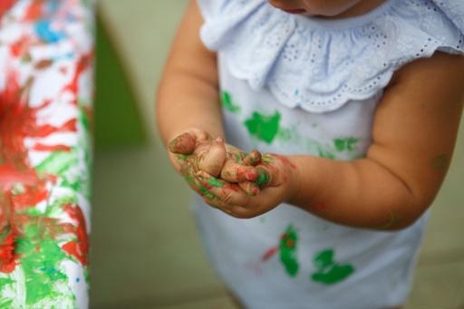 Niño en guardería