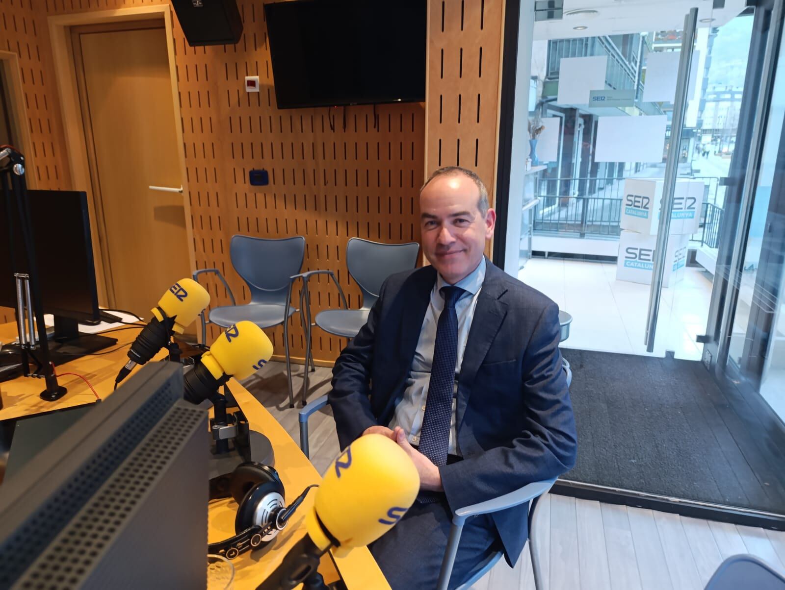 El cònsol major de Canillo, Jordi Alcobé, als estudis de la SER.