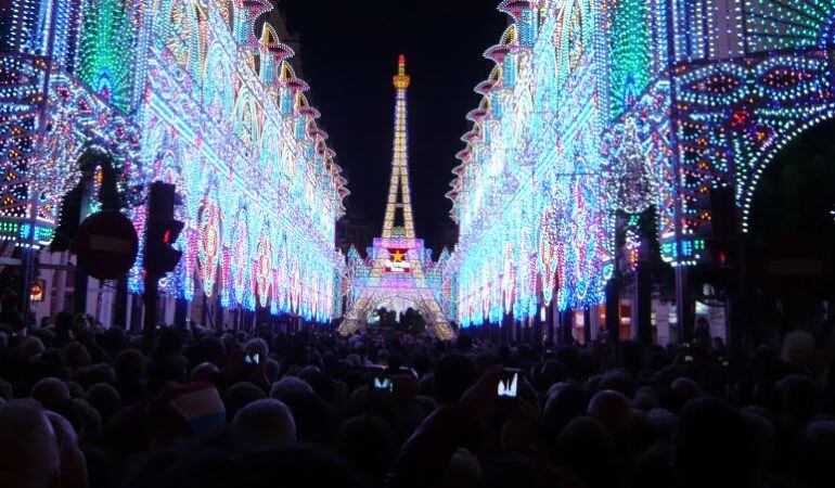 Una de los montajes de las fallas de Russafa de los últimos años