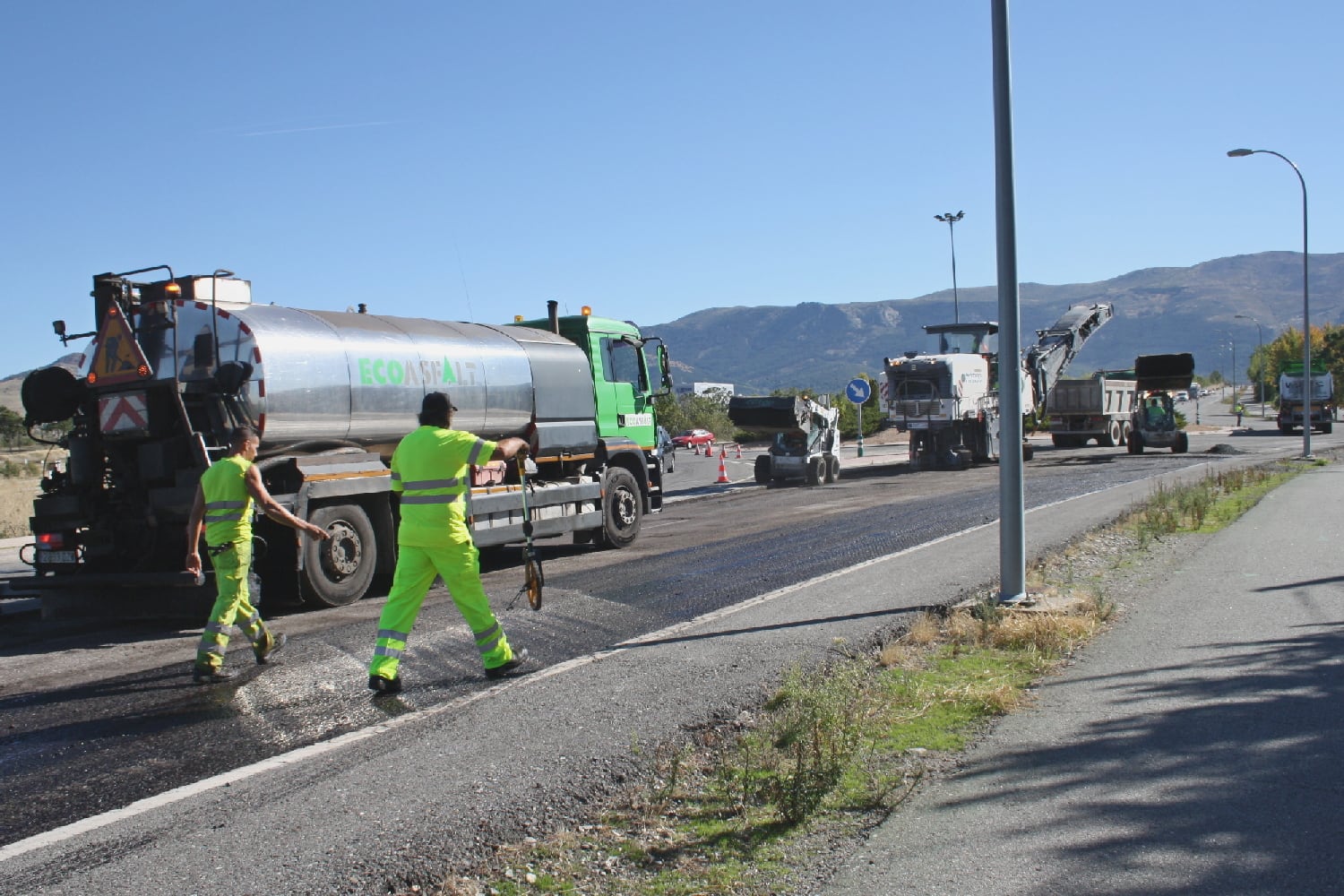 Obras en la CL-601