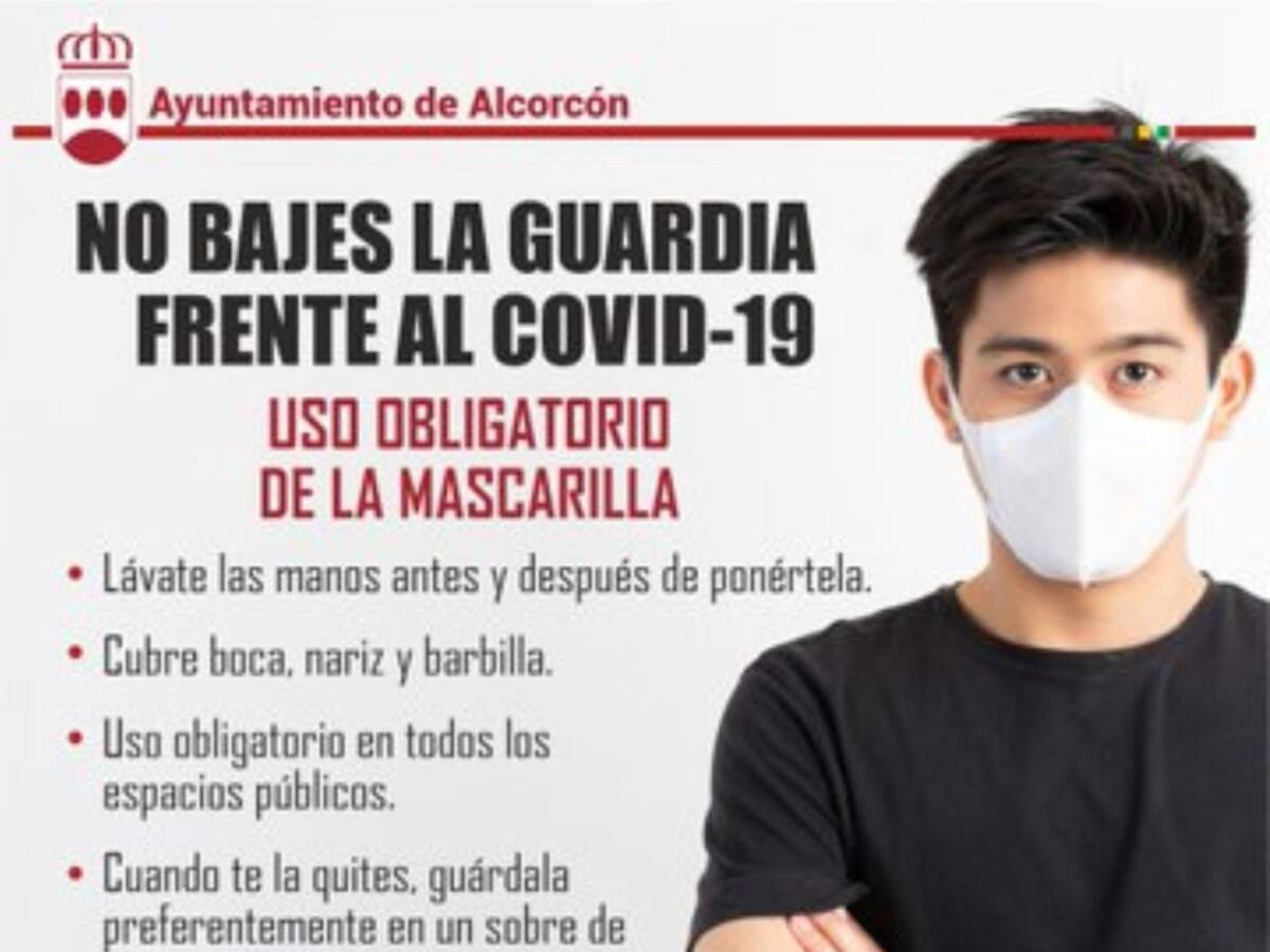Alcorcón hace un llamamiento urgente a los vecinos para reforzar la protección frente a la covid-19