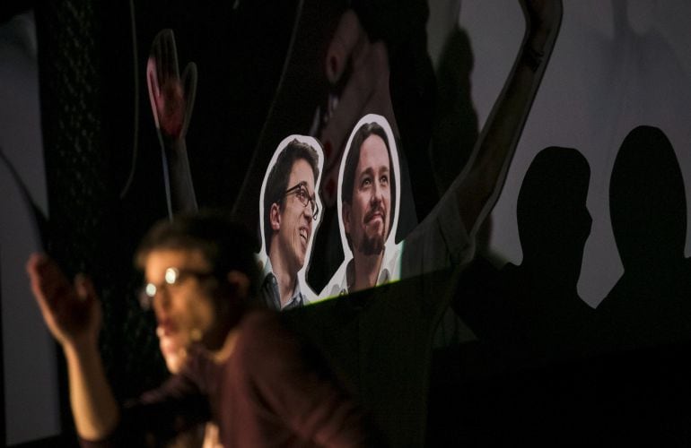 El número dos de Podemos durante la presentación de su candidatura para el Consejo Ciudadano Estatal en la asamblea de Vistalegre II.