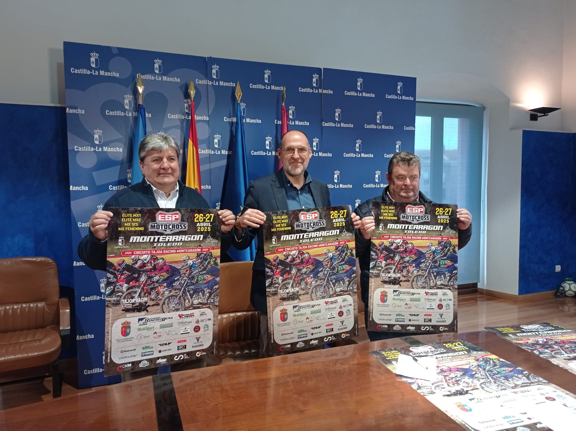 Presentación del Campeonato de España de Motocross en Montearagón