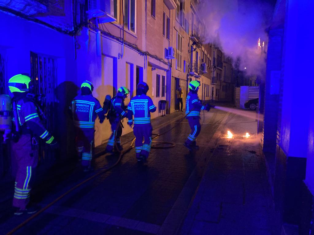 Incendio en la Calle San Hipólito en Barbastro