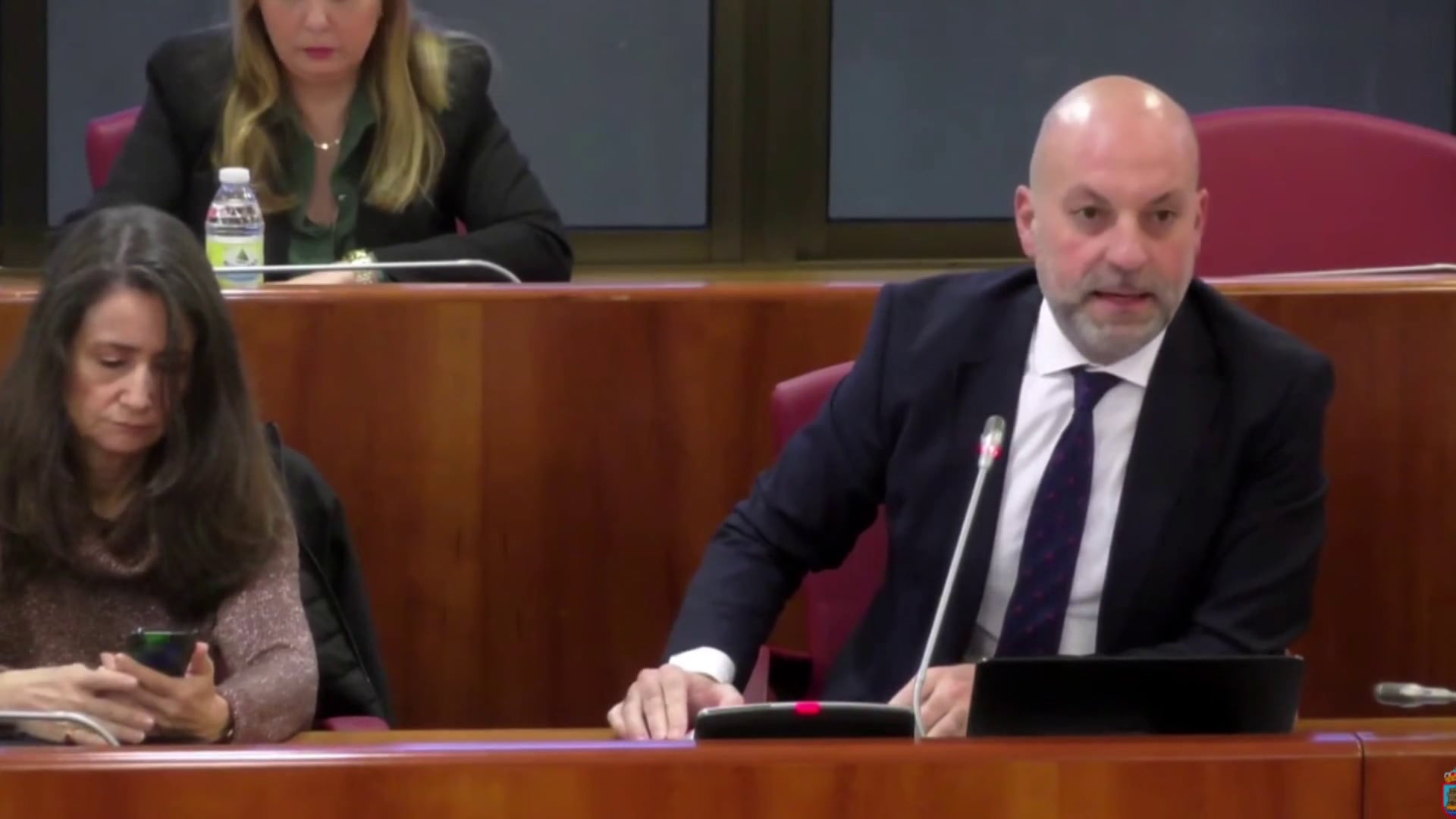 Jaime Aneiros, concejal de Hacienda, durante el pleno celebrado.