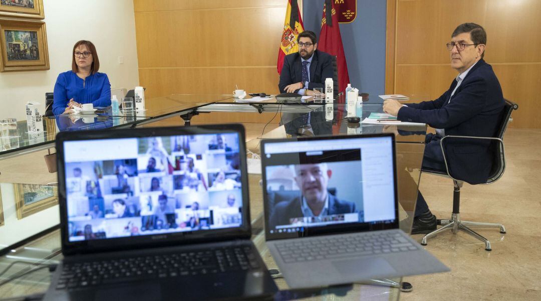 Instante de la reunión telemática