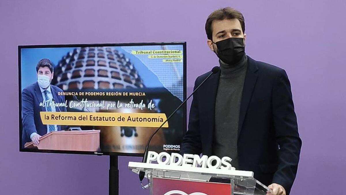 Podemos recurre al Tribunal Constitucional la retirada de la reforma del Estatuto de Autonomía
