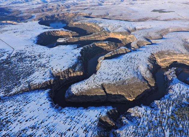 Hoces del Duratón con nieve