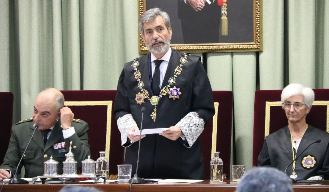 El president del CGPJ, Carlos Lesmes, a l’acte d’obertura de l’Any Judicial Militar