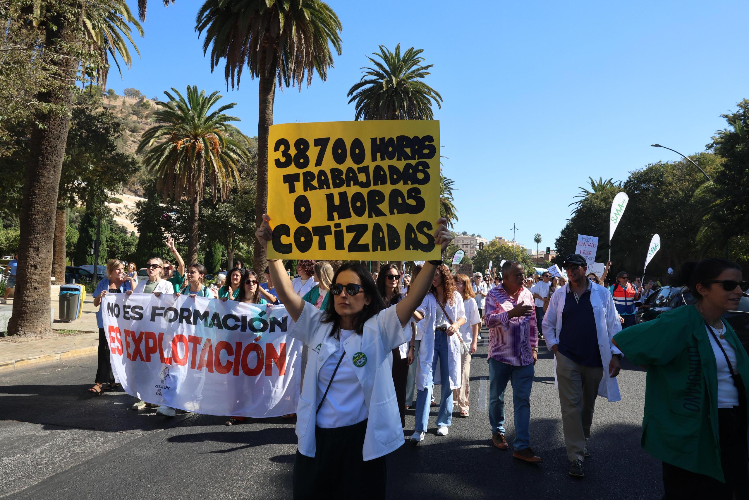 Momento de la protesta
