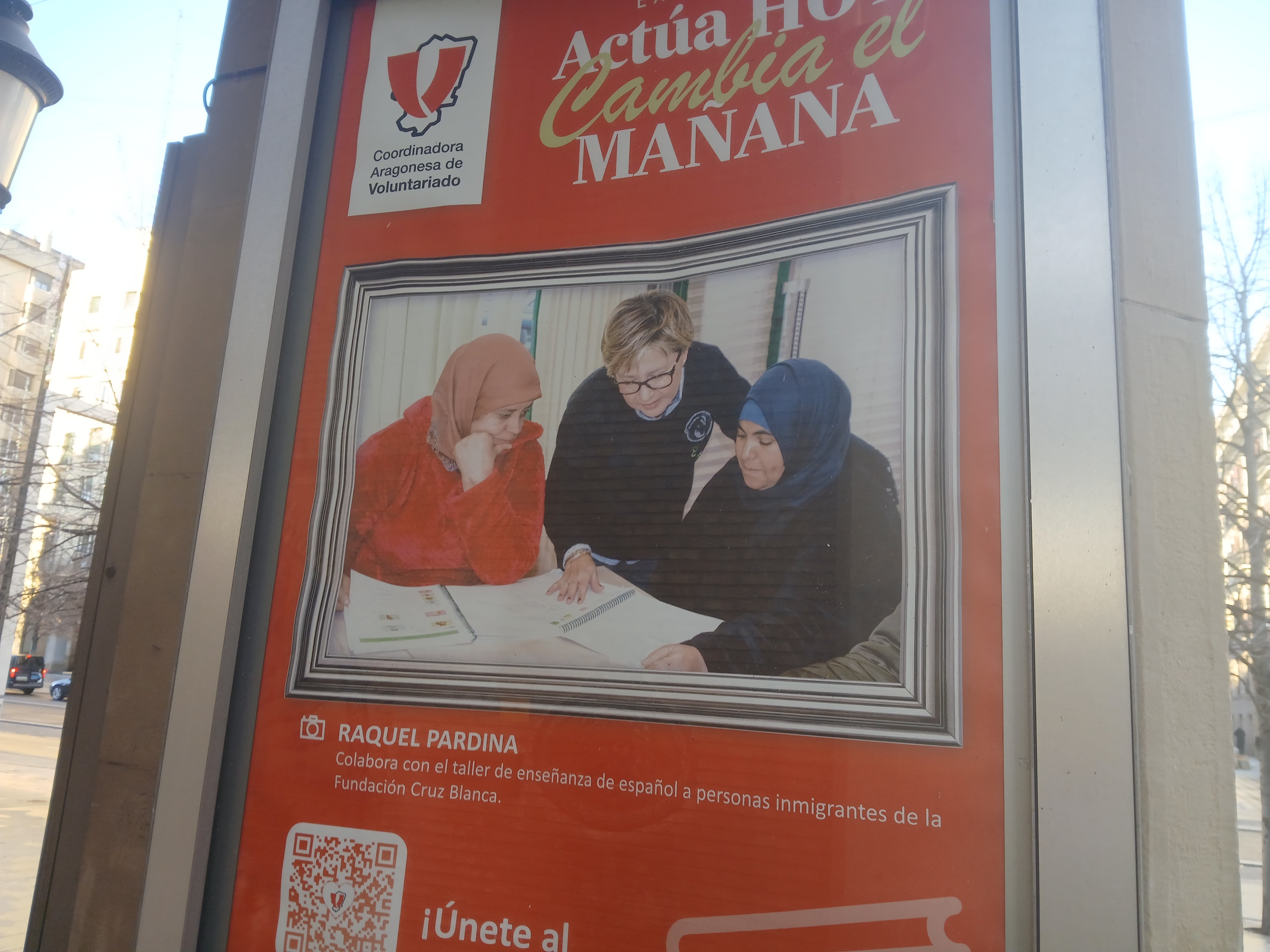 Raquel Pardina, exposición de la Coordinadora de Voluntariado de Aragón