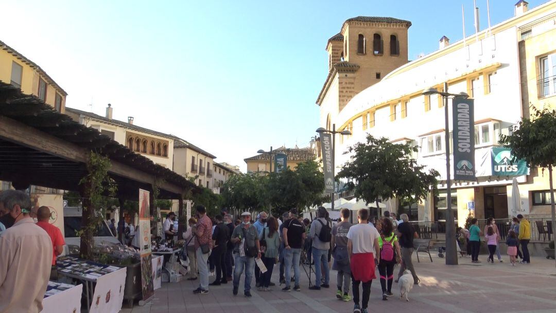 La plaza de la Corredera concentró a los expositores locales con productos de producción propia