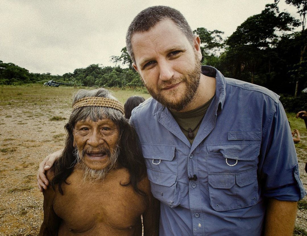 David Beriain durante un viaje en la selva amazónica ecuatoriana