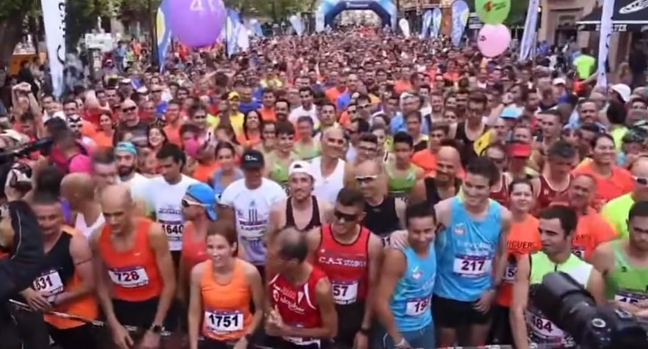 La salida de una de las pasada ediciones en la calle San Francisco de Aranda de Duero