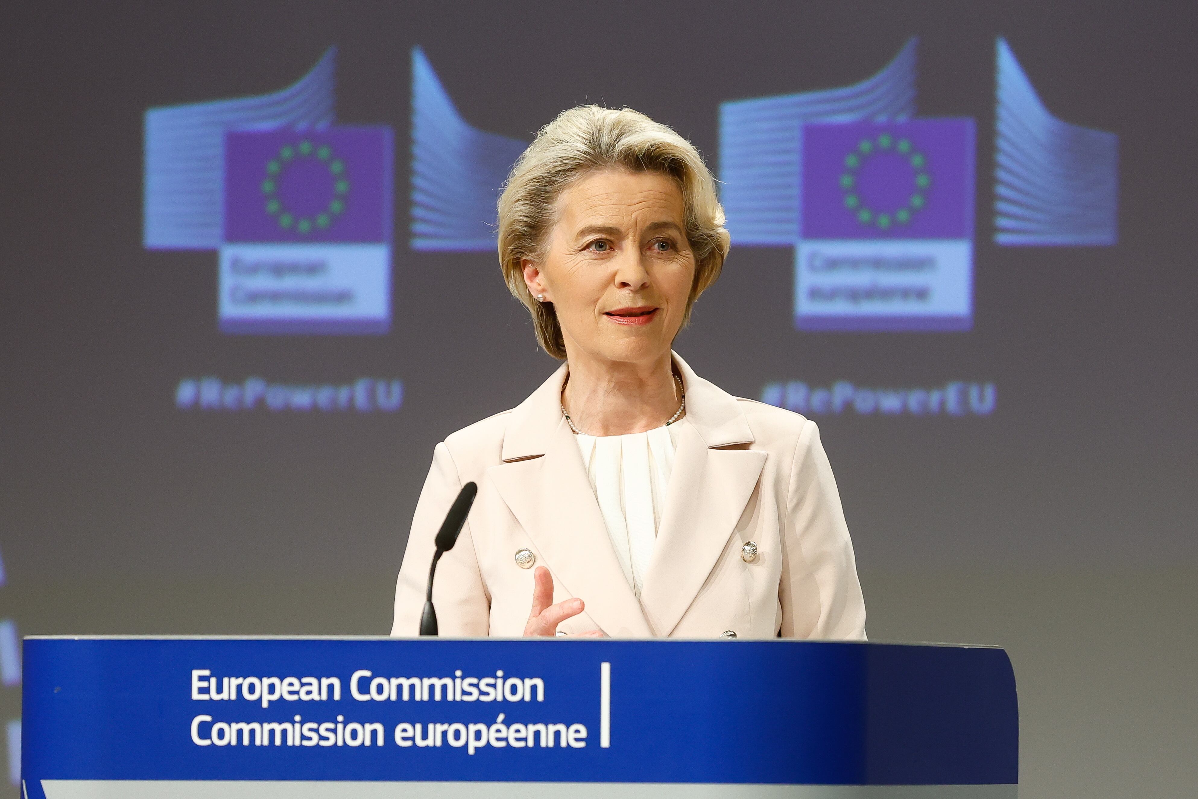 La presidenta de la Comisión Europea, Ursula Von der Leyen.