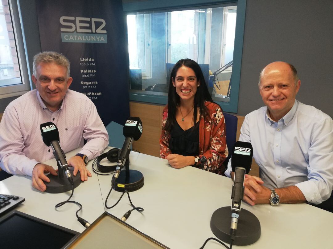 Jaume Saltó, Marta Cervós i Joan Turmo, als estudis de Ràdio Lleida.
