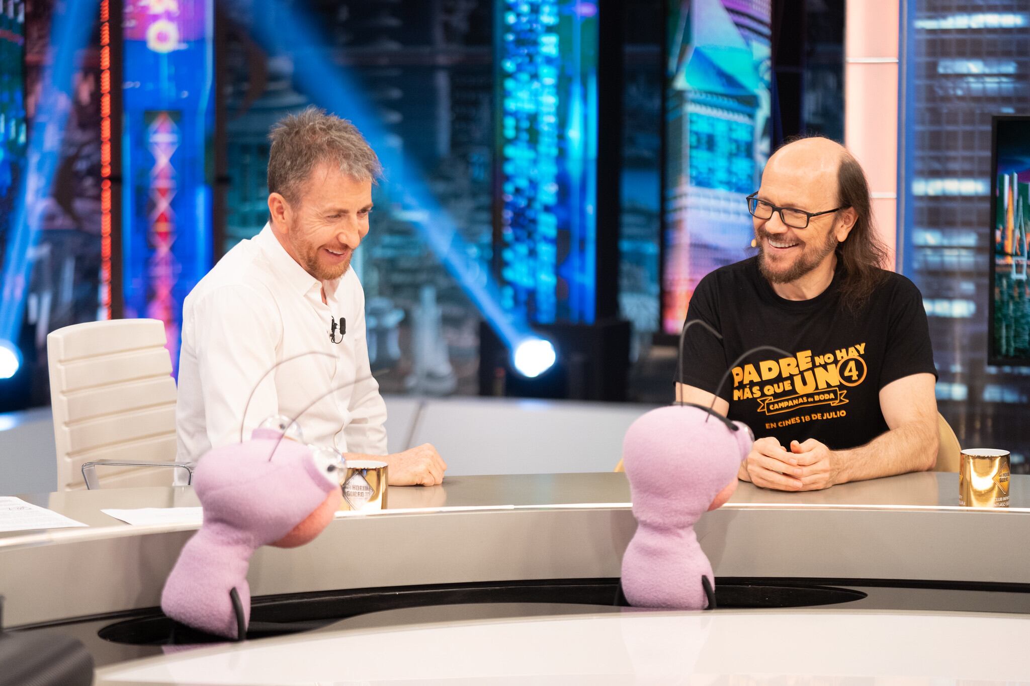 Pablo Motos y Santiago Segura en &#039;El Hormiguero&#039;.