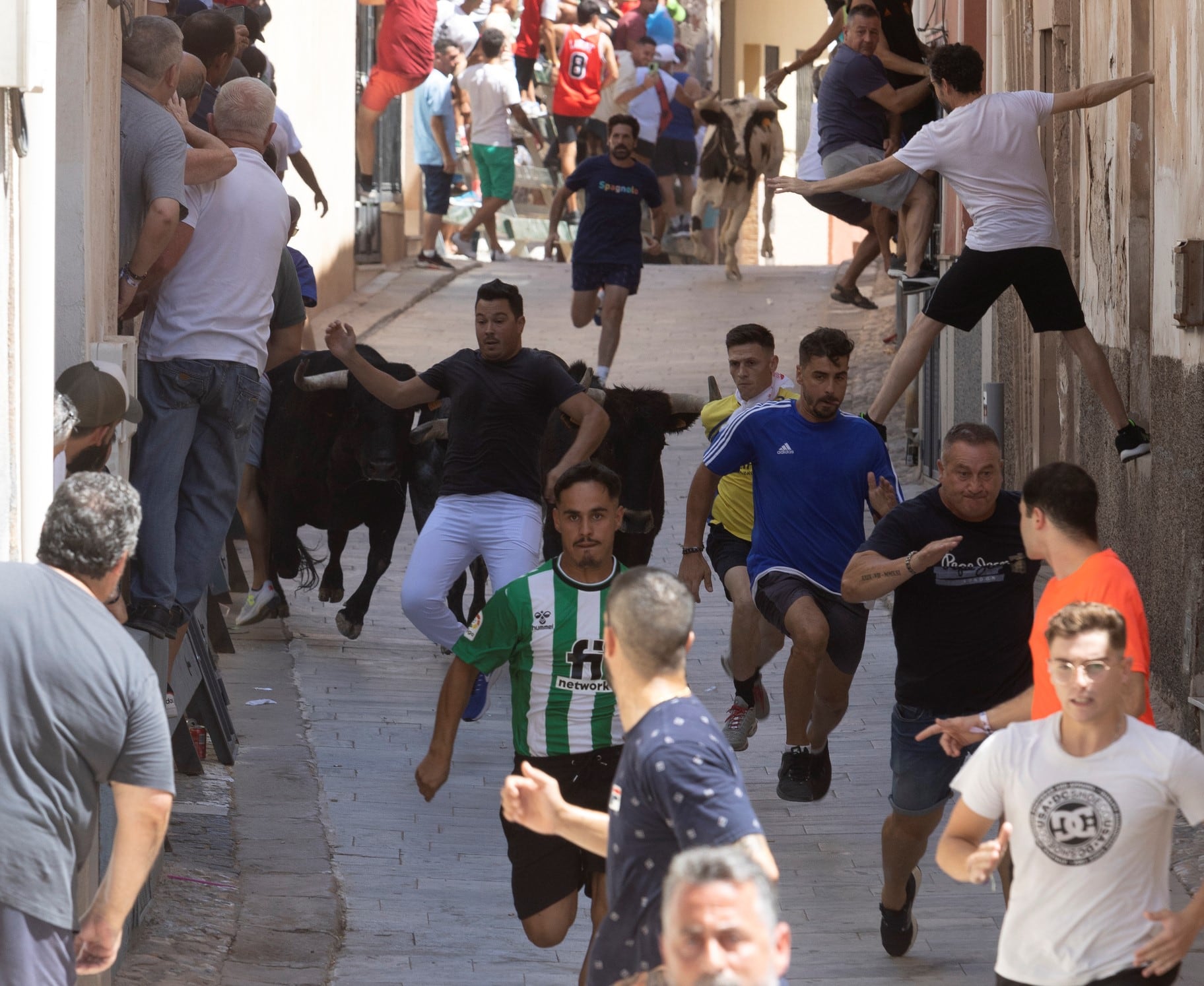 Primer encierro de las fiestas patronales de Blanca