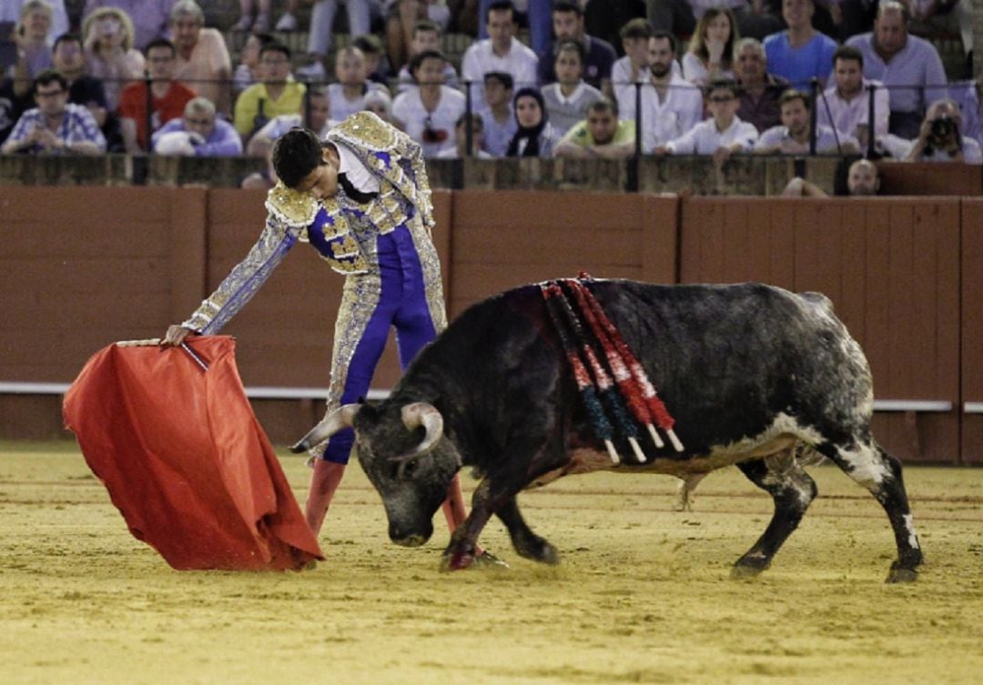 Kevín de Luis durante su actuación del pasado año en la Maestranza