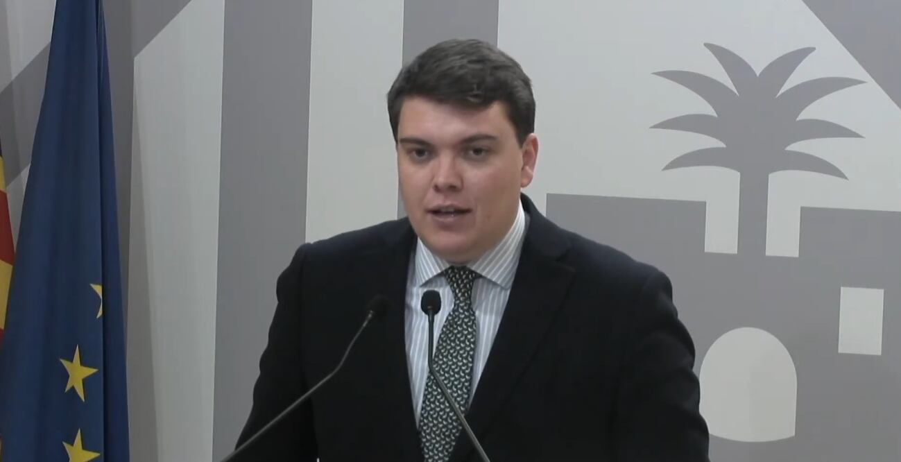 Imagen de Llorenç Bauzá en rueda de prensa