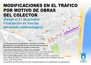 Modificación del tráfico en la Cuesta del Rayo