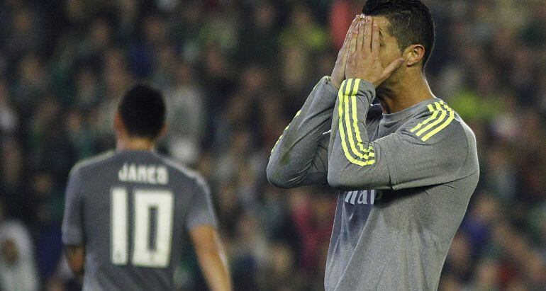 Cristiano Ronaldo, durante el partido entre el Betis y el Real Madrid de la jornada 21 de la Liga BBVA.