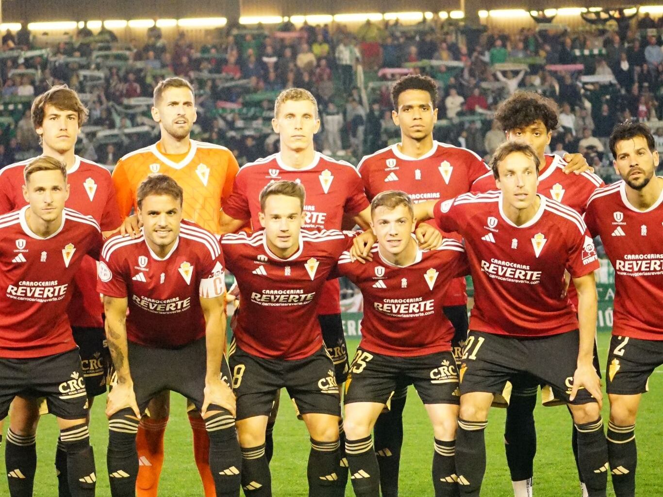 Once inicial del Real Murcia en Córdoba