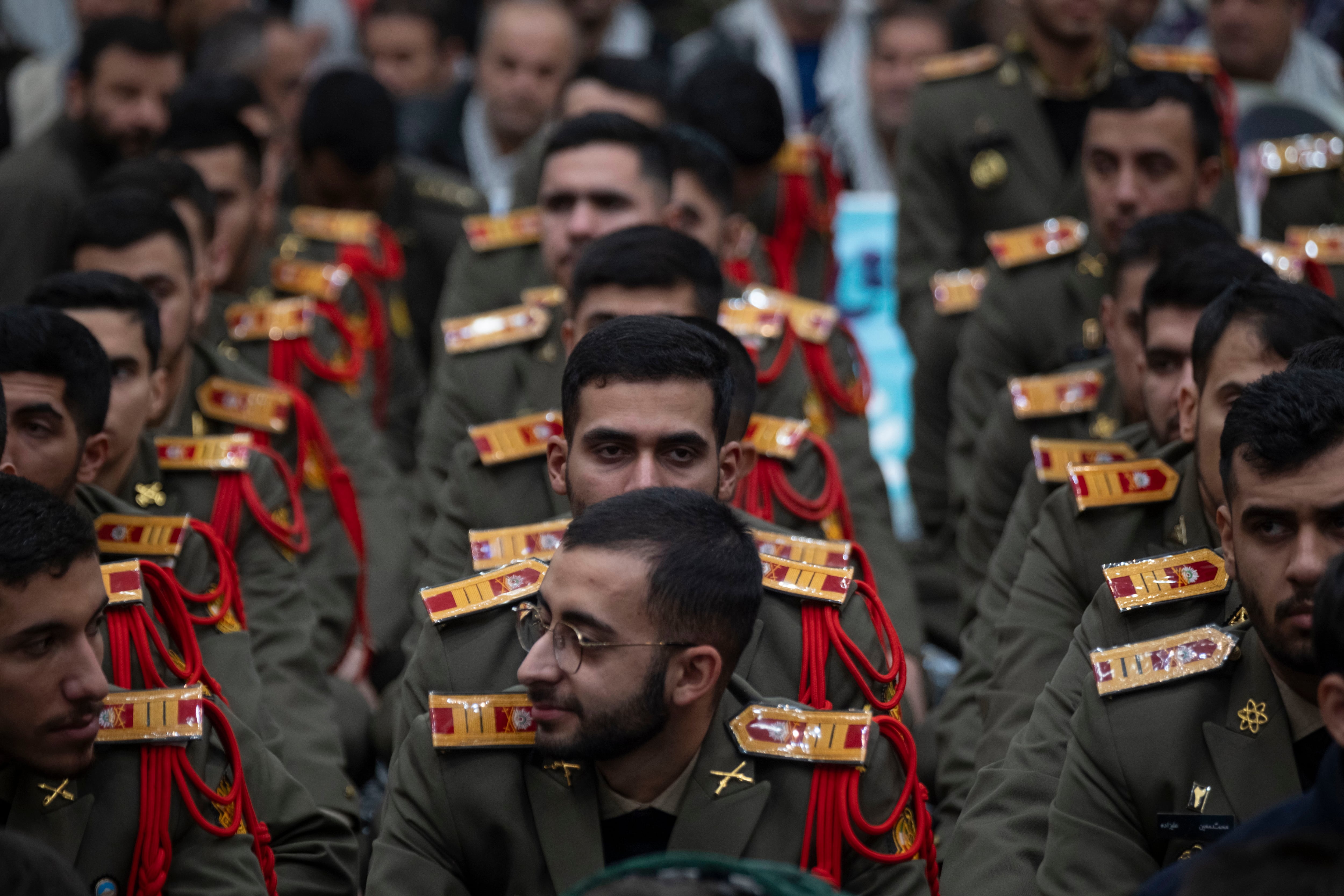 Miembros de la Guardia Revolucionaria Iraní en un acto el pasado 1 de febrero en Teherán