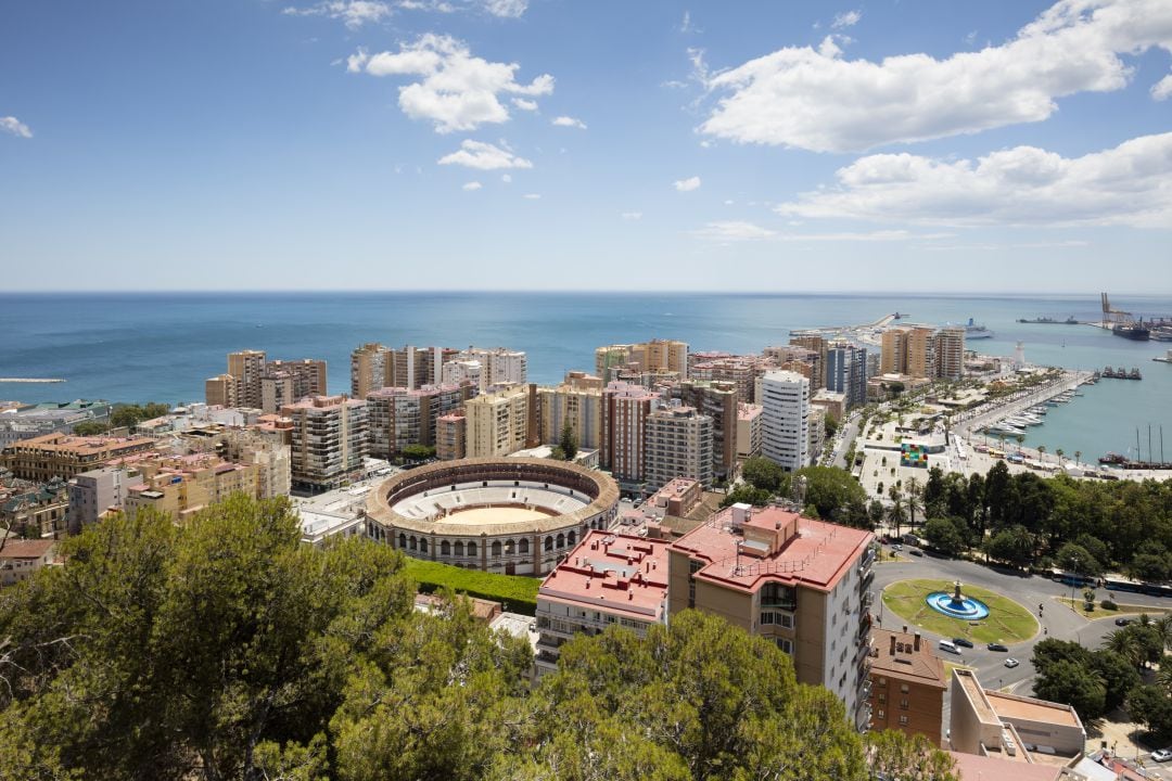 Panorámica de la ciudad de Málaga