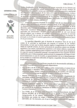 Conclusiones del informe de la Guardia Civil (2)